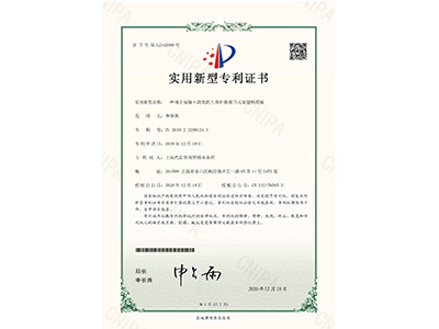 鼎駿一種用于混凝土澆筑的八角框格組合式梁塑料模板實(shí)用新型證書(shū)